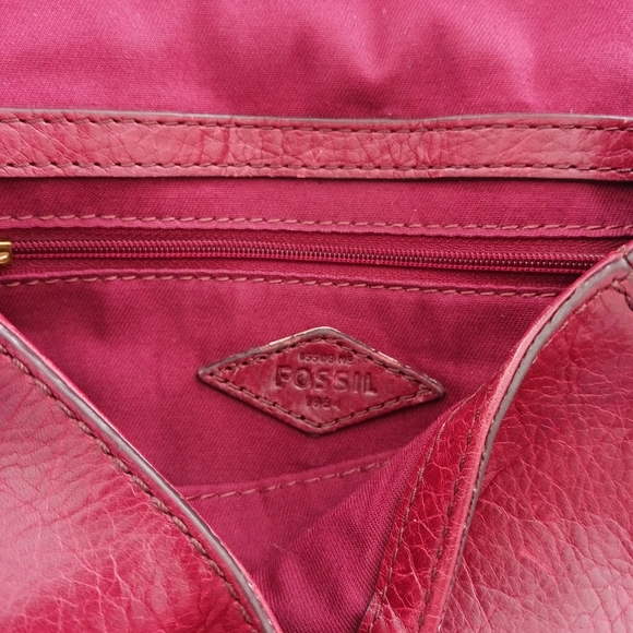 Fossil Emi wine leather crossbody bag - Picture 3 of 13